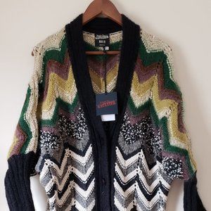 New - Jean Paul Gaultier "Tessuto" Long Cardigan